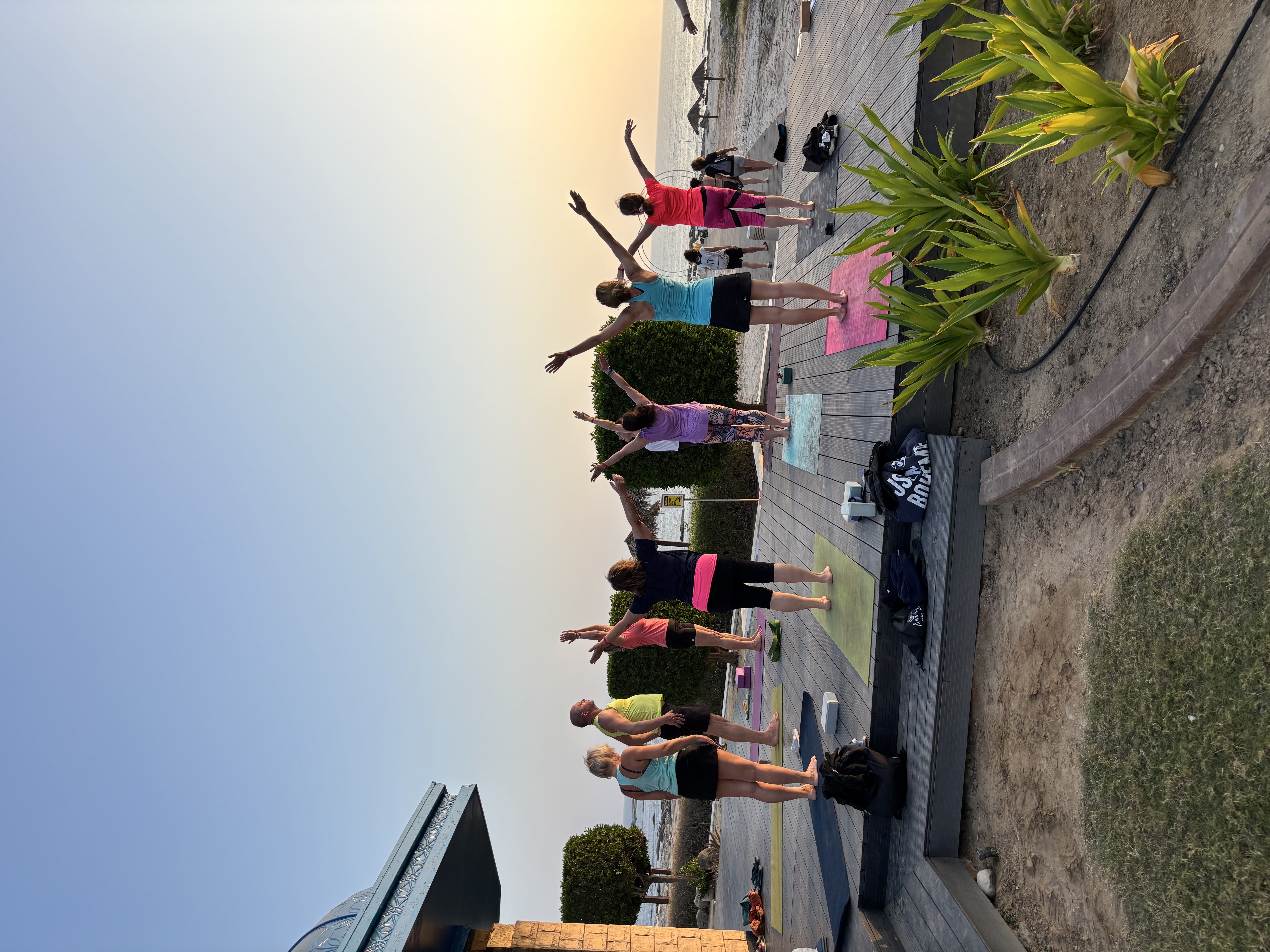 Jóga a pilates u moře