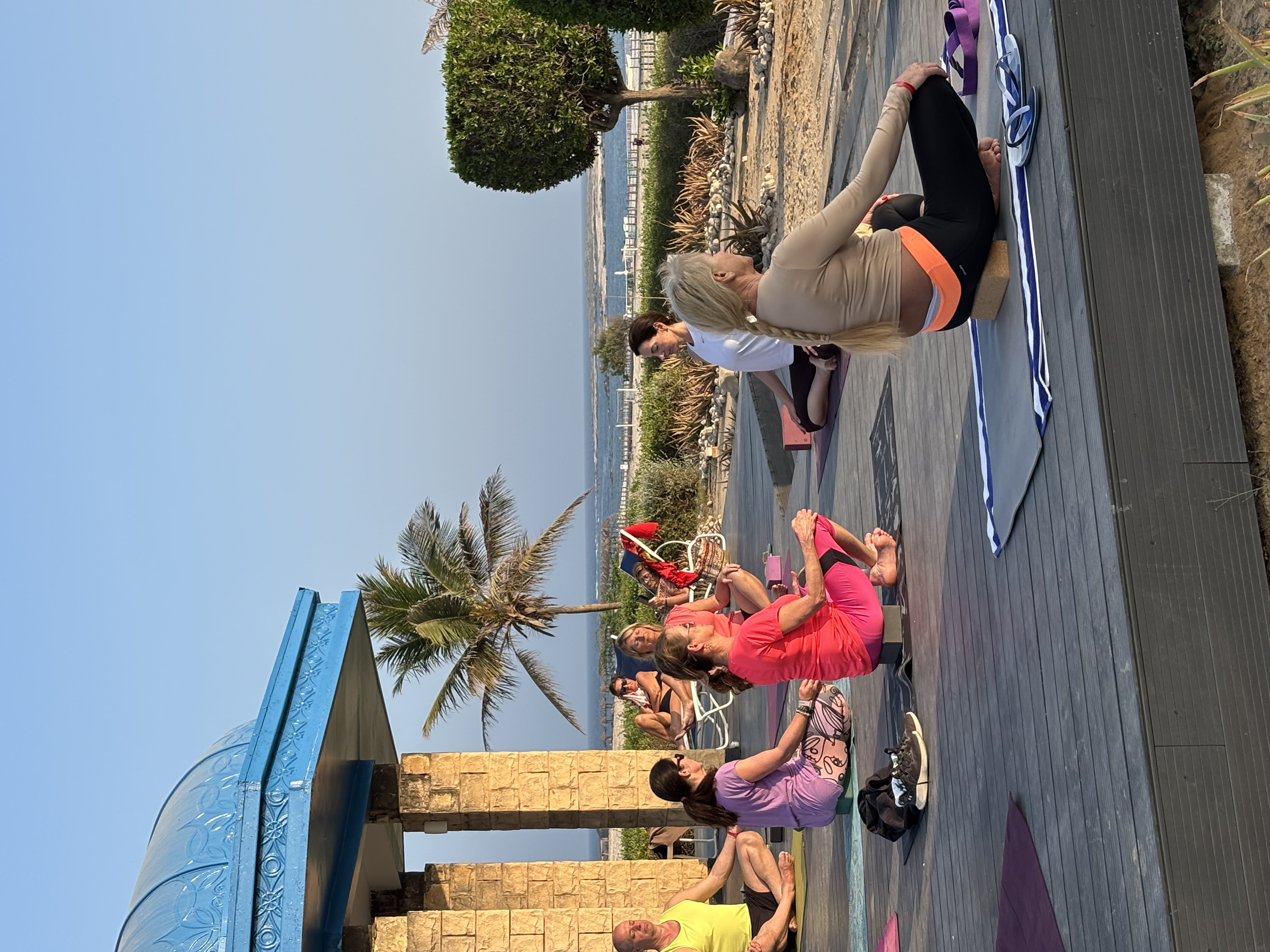 Jóga a pilates u moře