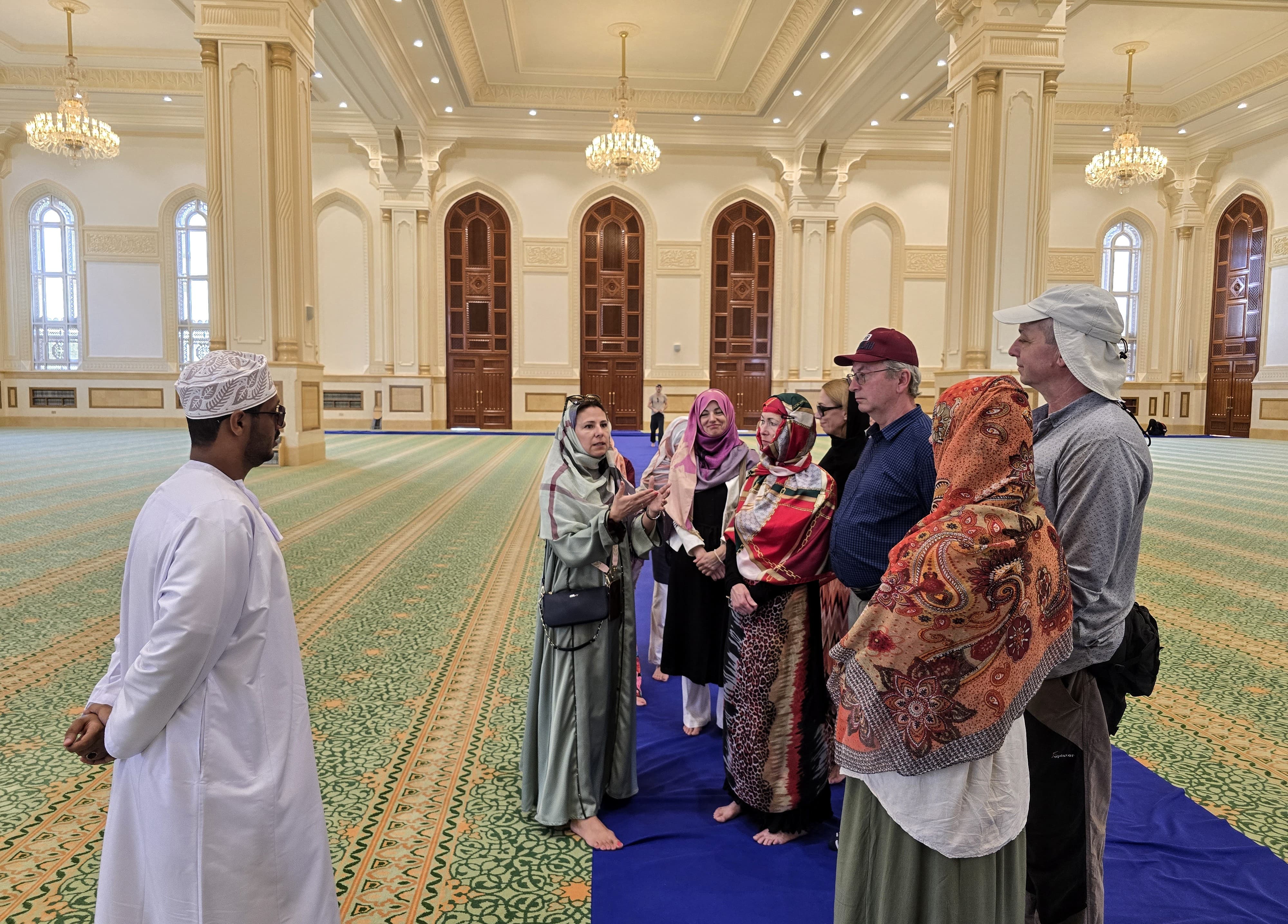 Návštěva mešity Sultána Kábuse
